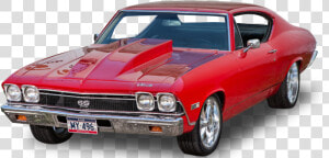 Land Vehicle muscle Car hardtop chevrolet Chevelle full size   Transparent Muscle Car Png  Png Download