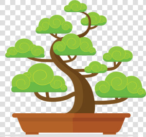 Find Your Bonsai   Vector Set Bonsai  HD Png Download