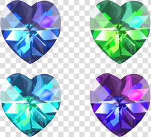 Vector Crystal Illustrator Graphic Freeuse Library   Realistic Heart Diamonds Drawing  HD Png Download