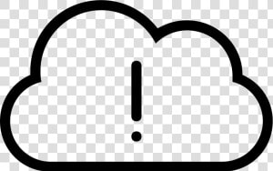 Cloud With Exclamation Sign Inside Stroke Weather Warning   Wind Symbol Png  Transparent Png