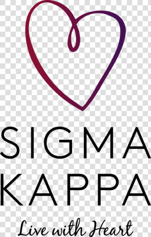 Indianapolis Sigma Kappas   Sigma Kappa Live With Heart  HD Png Download