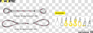 Wire Sling Murah   Carabiner  HD Png Download