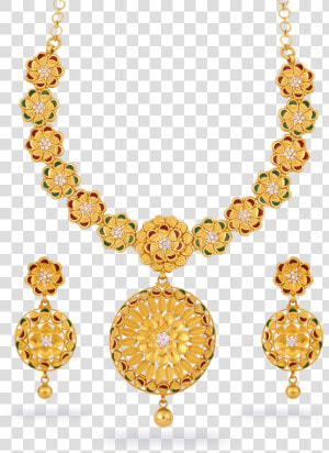 Jewel Set Png Transparent   Hd Gold Necklace Set Png  Png Download