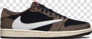 Jordan 1 Retro Low Og Sp Travis Scott Data Max Width   Jordan 1 Low Travis Scott  HD Png Download