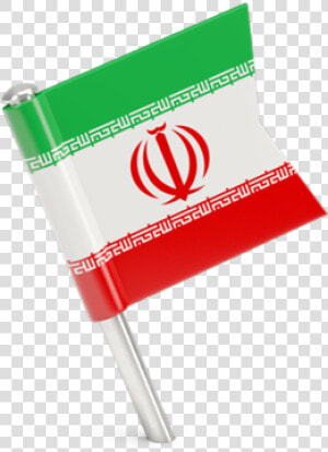 Square Flag Pin   Iran  HD Png Download