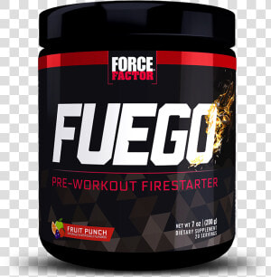 Fuego  Fruit Punch  20 Serving Tub  Pre workout Firestarter   Bodybuilding Supplement  HD Png Download