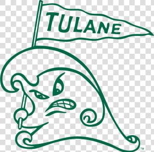 Transparent Lsu Clipart   Angry Wave Tulane Logo  HD Png Download