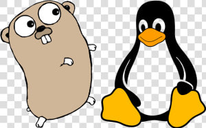 Transparent Gopher Png   Linux Tux Clipart  Png Download