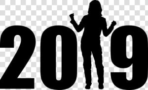 New Year  2019  Woman  Lifestyle  Exited  Determination   Happy New Year 2019 Photo Png  Transparent Png