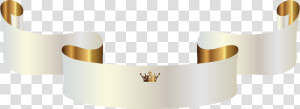 White Crown Clipart Picture Free Download White Banner   Gold Crown With Banner  HD Png Download