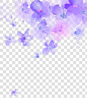 Corner Transparent Purple   Transparent Background Purple Flowers Png  Png Download