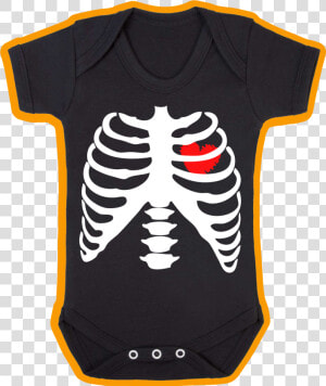 Rib Cage Baby Vest 2477 1 P   Skeleton Candy Rib Cage  HD Png Download