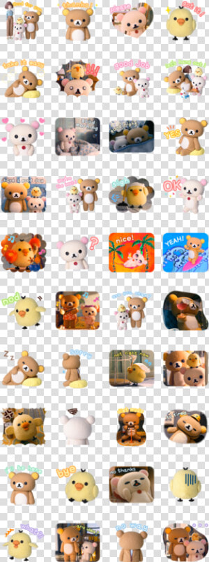 Rilakkuma And Kaoru Line Sticker Gif  amp  Png Pack   Rilakkuma And Kaoru Stickers  Transparent Png