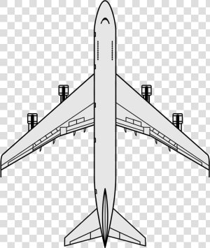 Top Of Boeing 747   Png Download   Boeing 747 Upper View  Transparent Png