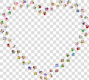 Paw Prints Png   Colorful Cat Paw Print  Transparent Png