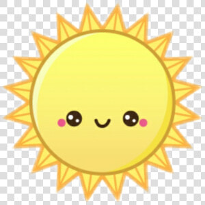 Transparent Cartoon Sun Png   Kawaii Sun  Png Download