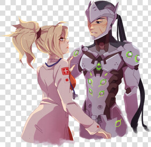 Photo Overwatch Genji  Overwatch Mercy  Overwatch Fan   Genji And Mercy Fanfiction  HD Png Download