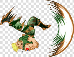 Street Fighter Karate Kick Ko Clipart   Png Download   Street Fighter Guile Flash Kick  Transparent Png