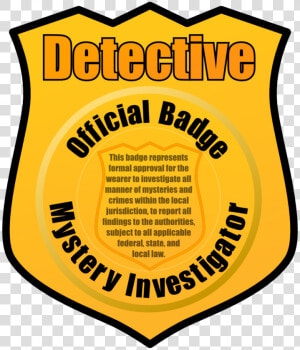 Transparent Police Badge Png   Clip Art Detective Badge  Png Download