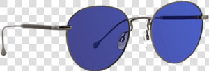 Round Sunglasses   Reflection  HD Png Download