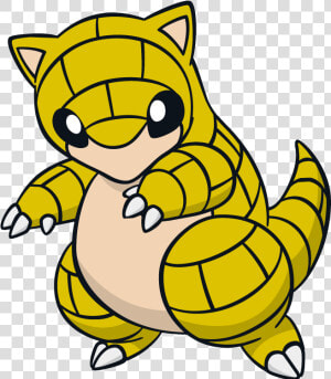 Sandshrew Pokemon Character Vector Art  HD Png Download