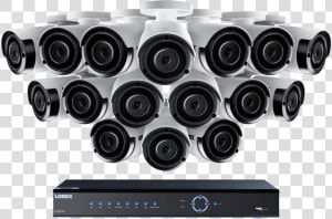 2k Super Hd Ip Nvr Security Camera System With 16 2k   Lorex Com Características De 16 2k 4mp  HD Png Download