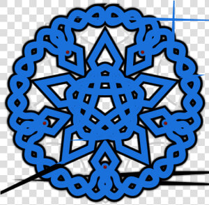 Knitting Decoration Vector Image   Circle  HD Png Download