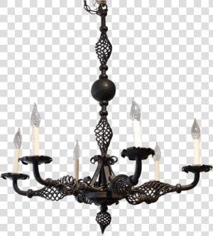 French Provincial Style Wrought Iron Chandelier  HD Png Download