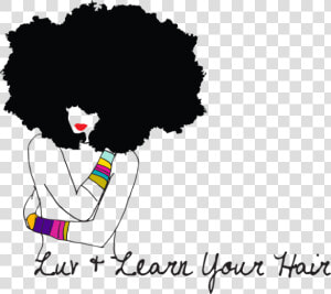 Afro textured Hair Silhouette Black Hair  HD Png Download