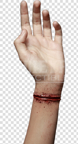 Wrist Cut Latex Appliance   Wrist Prosthetic  HD Png Download