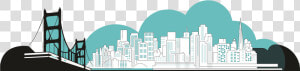 San Francisco Skyline   Footer For Real Estate Png  Transparent Png