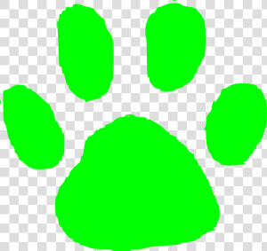 Green Foot Print Svg Clip Arts   Animal Foot Prints Clipart  HD Png Download