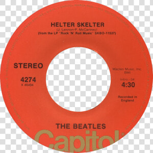 Helter Skelter By The Beatles B side Label Us Vinyl   Label  HD Png Download