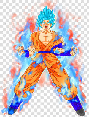 Dragon Ball Super Logo Png   Goku Súper Saiyan Blue Kaioken  Transparent Png