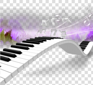 Keyboard Music Dancing Notes Musicnotes Purple   Piano Keyboard Png  Transparent Png