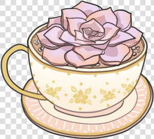 Teacup Drawing Aesthetic   Tea Cup Transparent Gif  HD Png Download