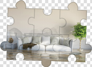 Flooded Living Room   Water Damage House  HD Png Download