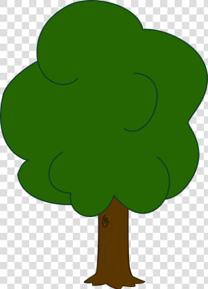 Oak Tree Clip Art   Simple Color Tree Drawing  HD Png Download