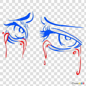 Transparent Eyes Cartoon Png   Cartoon Crying Eyes Drawing  Png Download