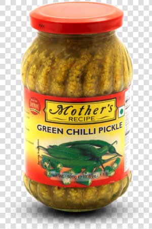 Green Chilli Pickle   Mother  39 s Recipe Mango Pickle Mild  HD Png Download