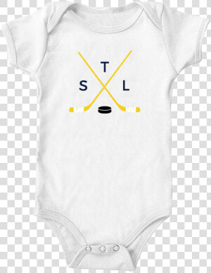 Baby Onesie Crossed Hockey Sticks Stl   Crest  HD Png Download