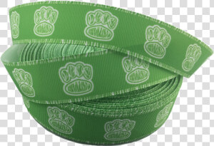 Ribbons  tag  Green Paw Print Grosgrain Ribbons 1″   Belt  HD Png Download