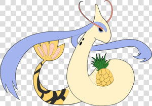 Milotic Pineapple   Cartoon  HD Png Download