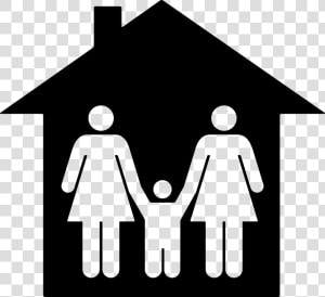 Family In Home   Family In House Icon  HD Png Download