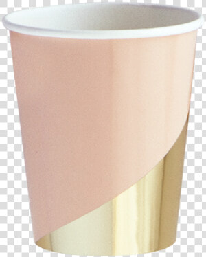 Pink Paper Party Cups   Vaisselle Jetable Rose Et Or  HD Png Download