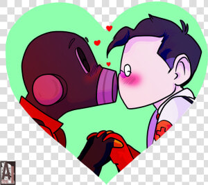 Tf2 Pyro And Medic Valentine  39 s Day  HD Png Download