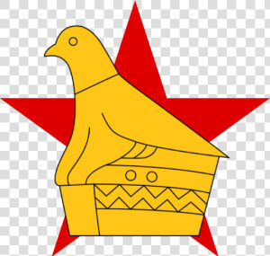 Star With Zimbabwe Bird   Zimbabwe Bird And Star  HD Png Download