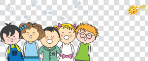 Transparent Kids Singing Clipart   Kids Singing Vector  HD Png Download