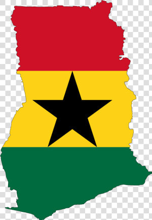 Ghana Flag Map Large Map   Ghana Flag Map Png  Transparent Png