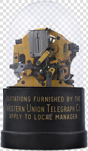 Western Union Self winding Stock Ticker   Ticker Tape Stock Photo Antique  HD Png Download